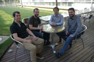 Part of the research team that carried out this research, led by Prof. Paolo Melchiorre (right).