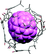 Aryl-aryl linked bi-5,5’-p-tert-butylcalix[4]arene tweezer for fullerene complexation