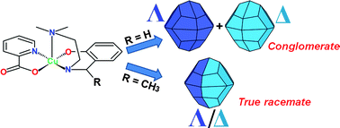 Effect of a methyl group on the spontaneous resolution of a square-pyramidal coordination compound: Crystal packing and conglomerate formation