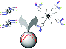 Functionalized nanoparticles as catalysts for enantioselective processes