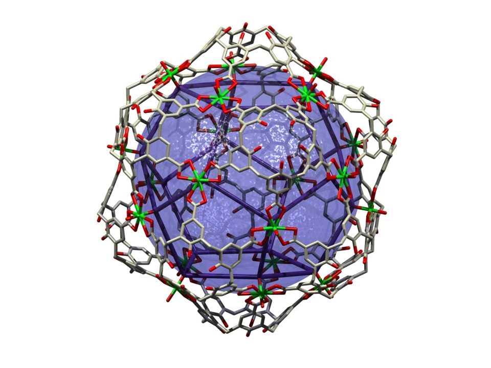 Giant regular polyhedra from calixarene carboxylates and uranyl