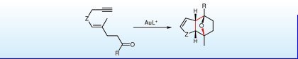 Gold-catalyzed cyclization of oxo-1,5-enynes