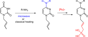 Microwave-assisted silylation-amination of uracil acyclonucleosides to 4-alkylamino-2(1H)-pyrimidinone analogues