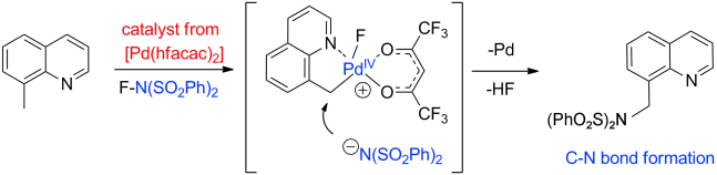 Palladium-catalyzed intermolecular C(sp3)-H amidation