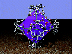 Solid-state self-assembly of a calix[4]pyrrole-resorcinarene hybrid into a hexameric cage