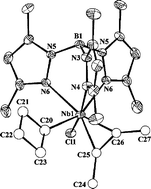 Structure and bonding in a cyclobutyl tris(pyrazolyl)boratoniobium complex and the variation in agostic behaviour with ring size in the series TpMe2NbCl(c-CnH2n - 1)(MeC=CMe), n = 3–6
