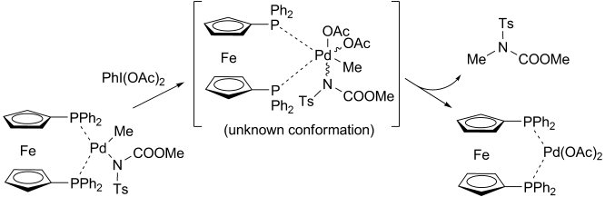 Studies on alky-nitrogen bond formation via reductive elimination from monomeric palladium complexes in high oxidation state
