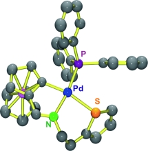 Study on the lability of the ?(Pd–S) bond of novel palladacycles with [C(sp2,ferrocene),N,S(thienyl)]– pincer ligands
