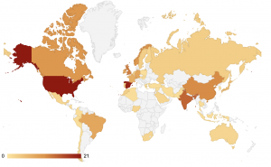 Worldwide ioChem-BD users. Credit: ioChem-BD